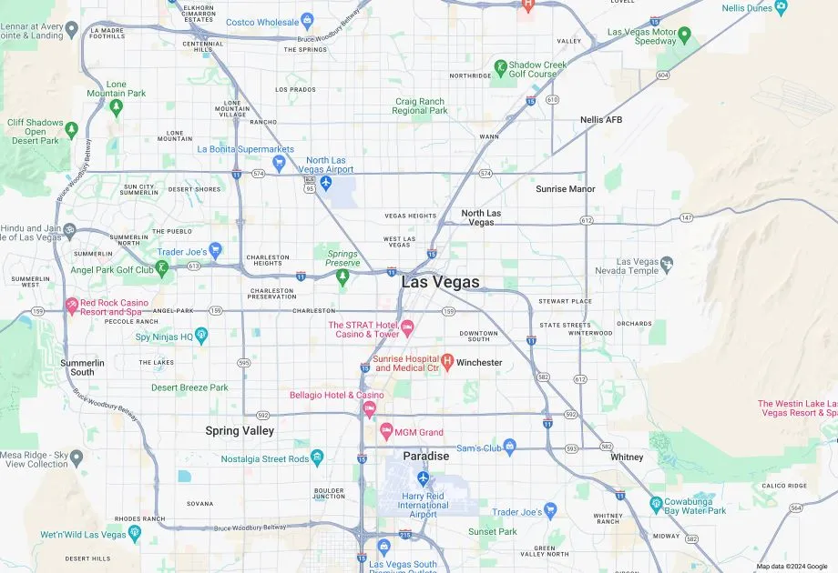 Las Vegas Map